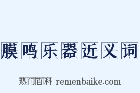 膜鸣乐器近义词是什么意思的图片